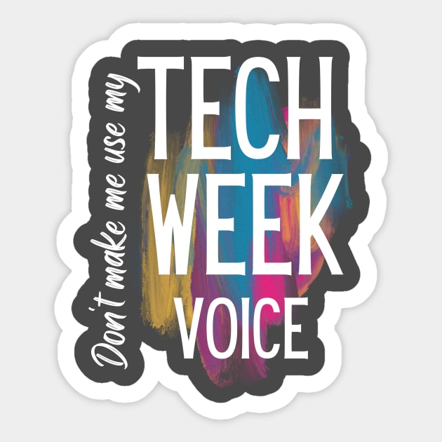 Tech Week Voice Sticker by SandyJam